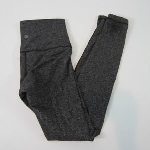 Lululemon women's leggings High Times Pant herringbone size 6 gray flaw damage